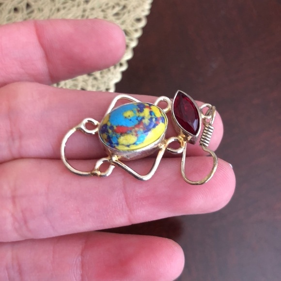 925 Sterling Silver Set Earrings + Necklace - Picture 6 of 8